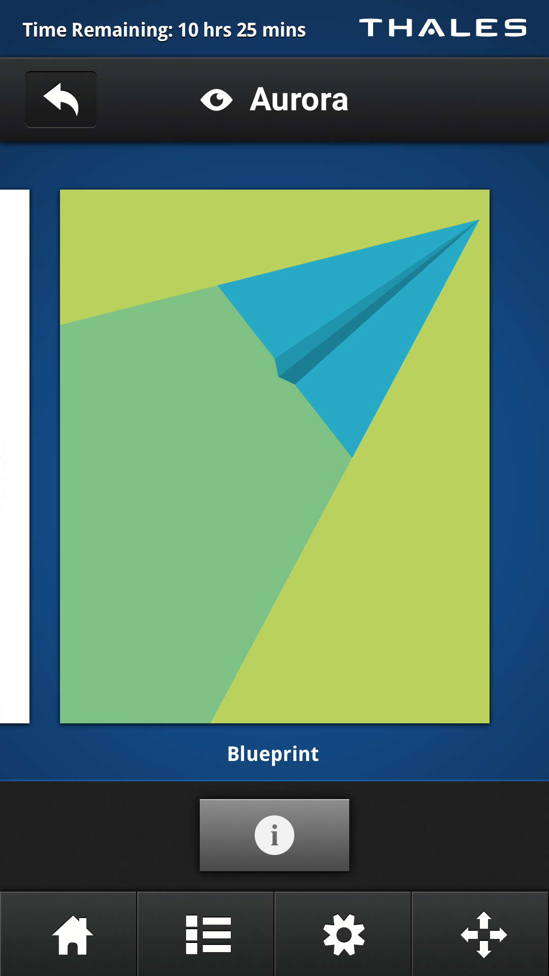 'Blueprint' which shows a paper airplane flying on a green background.